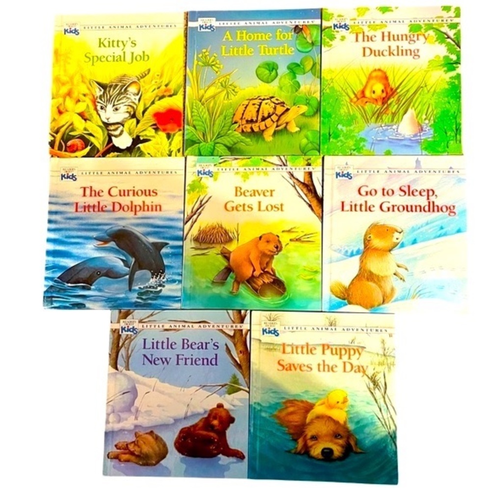 Readers Digest Kid’s Little Animal Adventures Hardcover 8 Book Bundle EUC
